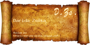 Darida Zsóka névjegykártya